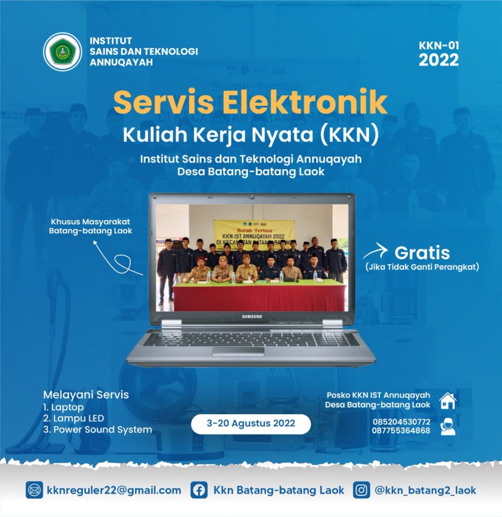 KKN Angkatan 01 IST Annuqayah Posko Desa Batang-Batang Laok Berikan Layanan Service Elektronik Gratis Untuk Warga Sekitar