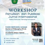 Ikutilah Workshop Penulisan dan Publikasi Jurnal Internasional