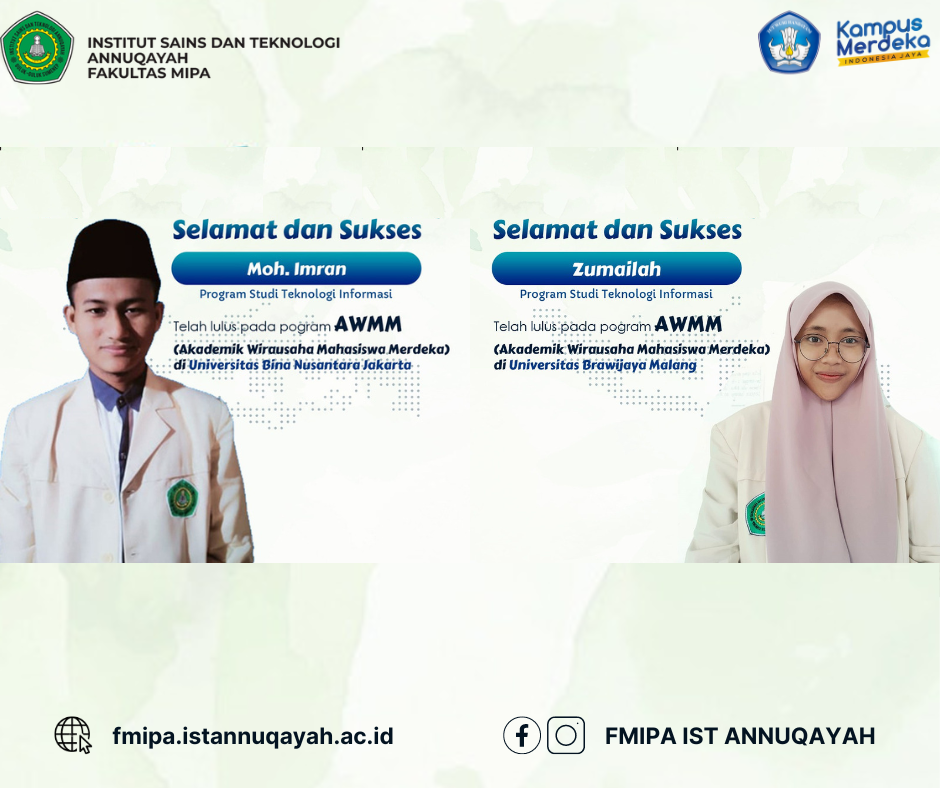 Dua Mahasiswa IST Annuqayah Lolos Seleksi Kampus Wirausaha Merdeka Kemendikbudristek