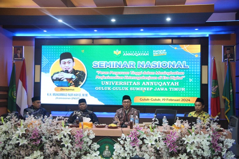 Komisioner BNSP RI Hadiri Seminar Nasional Universitas Annuqayah
