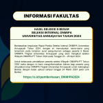[INFO] Hasil Seleksi Internal ONMIPA – PT Tingkat Universitas Annuqayah