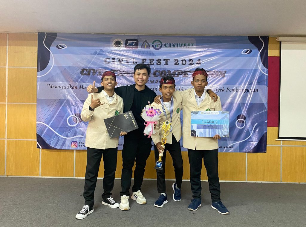 Mahasiswa Teknik Sipil Universitas Annuqayah Raih Juara II Tender Competition 2024 Tingkat Nasional di Malang