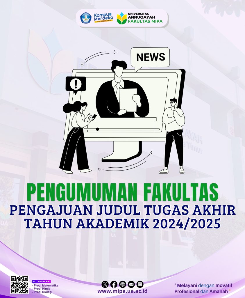 [INFO] Pengajuan Judul Tugas Akhir Tahun Akademik 2024/2025