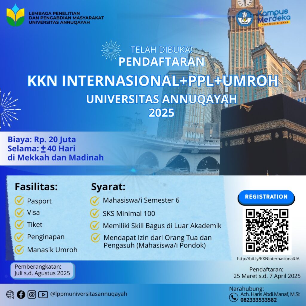 Universitas Annuqayah Buka Pendaftaran KKN Internasional 2025: Pengabdian Masyarakat di Mekkah & Madinah