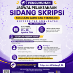 Fakultas Sains dan Teknologi Umumkan Jadwal Sidang Skripsi TA. 2025/2026 Tahap II